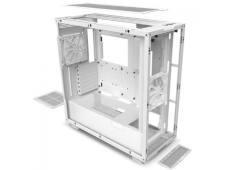 Gabinete Gamer NZXT H7 Mid Tower, Vidro Temperado, White/Black, ATX, Sem Fonte, 2 Fans, CM-H71BG-01