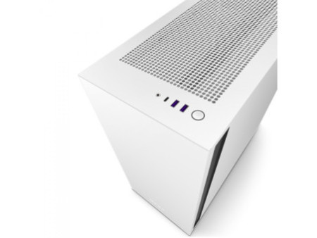 Gabinete Gamer NZXT H7 Flow Mid Tower, Vidro Temperado, White/Black, ATX, Sem Fonte, 2 Fans, CM-H71FG-01