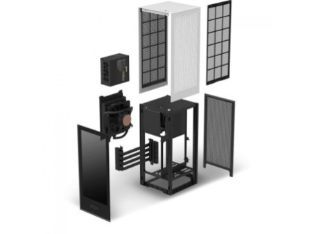 Gabinete Gamer NZXT H510 Flow, Mid Tower, Vidro Temperado, White, ATX, Sem Fonte, Com 2 Fans, CA-H52FW-01