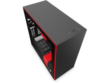 Gabinete Gamer NZXT H510, Mid Tower, Vidro Temperado, Black, Sem Fonte, Com 2 Fans, CA-H510B-B1