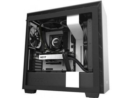 Gabinete Gamer NZXT H710i, Mid Tower, Com 4 Fans, Vidro Temperado, White, Sem Fonte, CA-H710I-W1