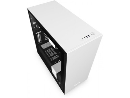 Gabinete Gamer NZXT H710i, Mid Tower, Com 4 Fans, Vidro Temperado, White, Sem Fonte, CA-H710I-W1