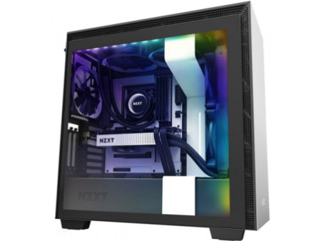 Gabinete Gamer NZXT H210i, Mini Tower, Vidro Temperado, White, Sem Fonte, Com 2 Fans, CA-H210I-W1