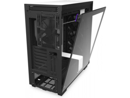 Gabinete Gamer NZXT H210i, Mini Tower, Vidro Temperado, White, Sem Fonte, Com 2 Fans, CA-H210I-W1