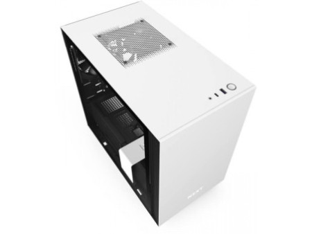 Gabinete Gamer NZXT H210i, Mini Tower, Vidro Temperado, Black, Sem Fonte, Com 2 Fans, CA-H210I-B1