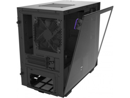 Gabinete Gamer NZXT H210, Mini Tower, Vidro Temperado, Black, Sem Fonte, Com 2 Fans, CA-H210B-B1