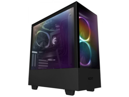 Gabinete Gamer NZXT H200, Mini Tower, Com 2 Fans, Vidro Temperado, Black-Red, S-Fonte, CA-H200B-BR