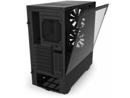Gabinete Gamer NZXT H200, Mini Tower, Com 2 Fans, Vidro Temperado, Black-Red, S-Fonte, CA-H200B-BR