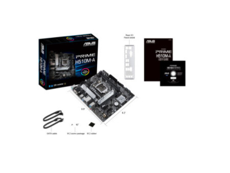 Placa Mãe ASUS PRIME H510M-A, Chipset H510, Intel LGA 1200, mATX, DDR4, 90MB17C0-M0EAY0