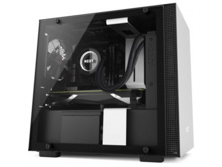 Gabinete Gamer NZXT H200i Smart, Com 2 Fans, Vidro Temperado, Black, Sem Fonte, CA-H200W-BB