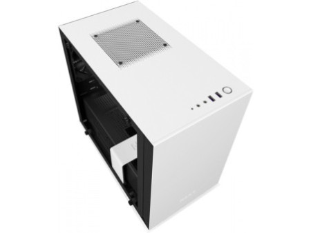 Gabinete Gamer NZXT H200i Smart, Com 2 Fans, Vidro Temperado, Black, Sem Fonte, CA-H200W-BB