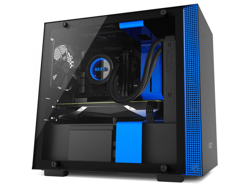 Gabinete Gamer NZXT H200, Mini Tower, Com 2 Fans, Vidro Temperado, White, Sem Fonte, CA-H200B-W1