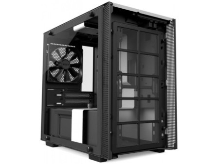 Gabinete Gamer NZXT H200, Mini Tower, Com 2 Fans, Vidro Temperado, Black, Sem Fonte, CA-H200B-B1