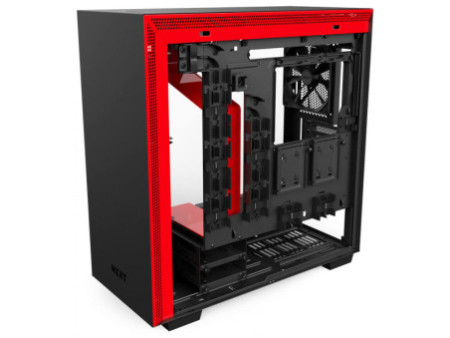 Gabinete Gamer NZXT H700, Mid Tower, Com 4 Fans, Vidro Temperado, Black-Blue, Sem Fonte, CA-H700B-BL