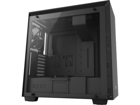 Gabinete Gamer NZXT H500, Mid Tower, Com 2 Fans, Vidro Temperado, Black-Blue, Sem Fonte, CA-H500B-BL