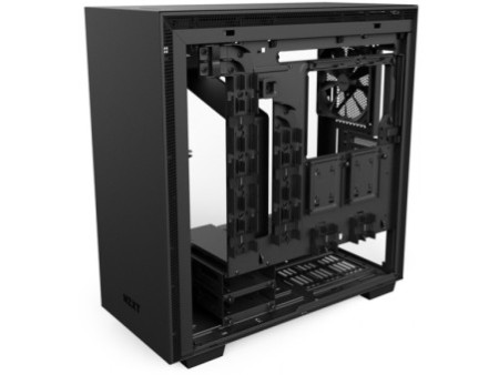 Gabinete Gamer NZXT H500, Mid Tower, Com 2 Fans, Vidro Temperado, Black-Blue, Sem Fonte, CA-H500B-BL