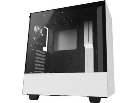 Gabinete Gamer NZXT H500I, Mid Tower, Com 2 Fans, Vidro Temperado, Black-Blue, Sem Fonte, CA-H500W-BL