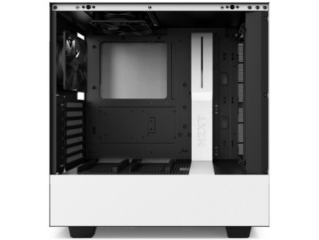 Gabinete Gamer NZXT H500I, Mid Tower, Com 2 Fans, Vidro Temperado, Black-Blue, Sem Fonte, CA-H500W-BL