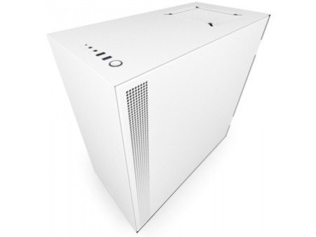 Gabinete Gamer NZXT H500I, Mid Tower, Com 2 Fans, Vidro Temperado, Black-Blue, Sem Fonte, CA-H500W-BL