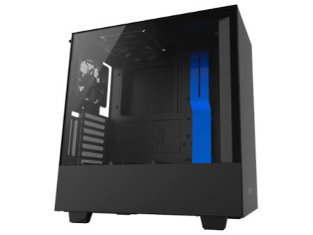 Gabinete Gamer NZXT H500I, Mid Tower, Com 2 Fans, Vidro Temperado, Black-Red, Sem Fonte, CA-H500W-BR