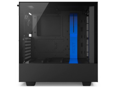 Gabinete Gamer NZXT H500I, Mid Tower, Com 2 Fans, Vidro Temperado, Black-Red, Sem Fonte, CA-H500W-BR