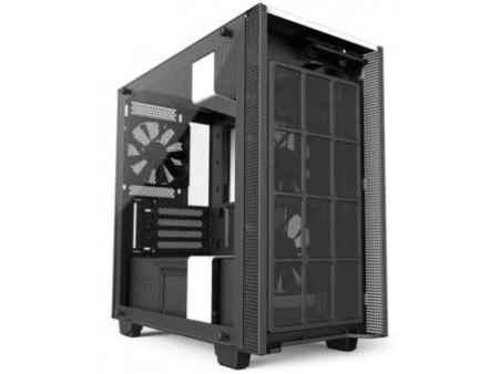 Gabinete Gamer NZXT H700i, Mid Tower, Com 4 Fans, Vidro Temperado, Black-Blue, Sem Fonte, CA-H700W-BL