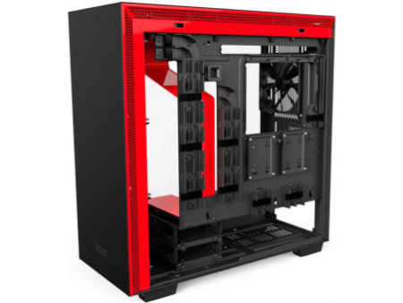 Gabinete Gamer NZXT S340 Elite, Mid Tower, Com 2 Fans, Vidro Temperado, Black-Blue, Sem Fonte, CA-S340W-B5