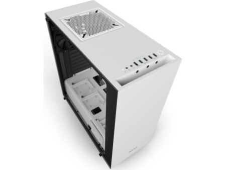 Gabinete Gamer NZXT S340 Elite, Mid Tower, Vidro Temperado, Black-Red, Sem Fonte, Com 2 Fans, CA-S340W-B4