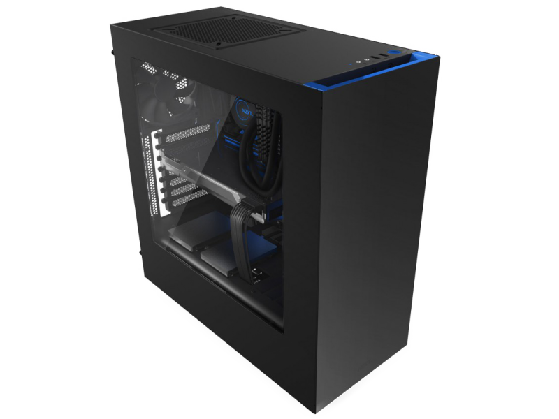 Gabinete Gamer NZXT S340, Mid Tower, Com 2 Fans, Vidro Temperado, Black-Red, Sem Fonte, CA-S340MB-GR