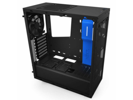 Gabinete Gamer NZXT S340, Mid Tower, Com 2 Fans, Vidro Temperado, Black-Red, Sem Fonte, CA-S340MB-GR