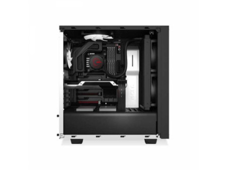 Gabinete Gamer NZXT S340, Mid Tower, Com 2 Fans, Vidro Temperado, Black, Sem Fonte, CA-S340W-B1