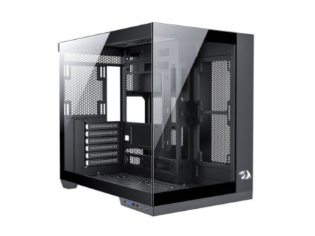 Gabinete Gamer Redragon Reflect Pro, Mid Tower, Vidro Temperado, E-ATX, Sem Fonte, Sem Fans, Preto, CA-607B