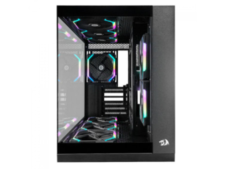 Gabinete Gamer Redragon Reflect Pro, Mid Tower, Vidro Temperado, E-ATX, Sem Fonte, Sem Fans, Preto, CA-607B