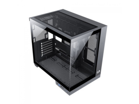 Gabinete Gamer Redragon Reflect Pro, Mid Tower, Vidro Temperado, E-ATX, Sem Fonte, Sem Fans, Preto, CA-607B