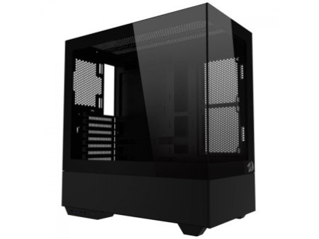 Gabinete Gamer Redragon Aeroglass Lunar, Mid Tower, Vidro Temperado, E-ATX, White, Sem Fonte, Sem Fan, CA-602W