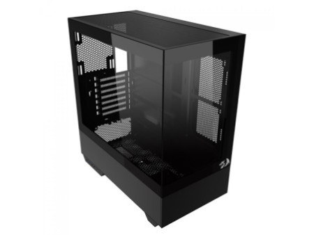 Gabinete Gamer Redragon Aeroglass Lunar, Mid Tower, Vidro Temperado, E-ATX, White, Sem Fonte, Sem Fan, CA-602W