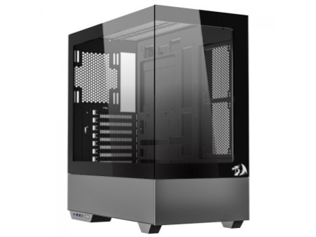 Gabinete Gamer Redragon Aeroglass Lunar, Mid Tower, Vidro Temperado, E-ATX, White, Sem Fonte, Sem Fan, CA-602W