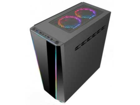 Gabinete Gamer Redragon Wideload, Mid Tower, Vidro Temperado, Black, Sem fonte, Sem fan, GC-802-1