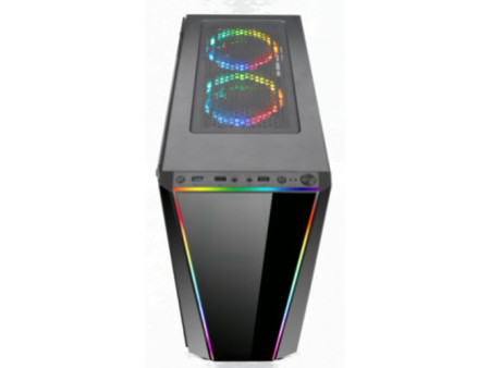 Gabinete Gamer Redragon Wideload, Mid Tower, Vidro Temperado, Black, Sem fonte, Sem fan, GC-802-1