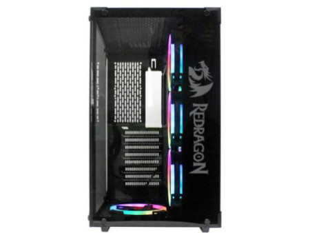 Gabinete Gamer Redragon Bluestreak, Mid Tower, Vidro Temperado, Black, Sem Fonte, Sem Fan, GC-MA211