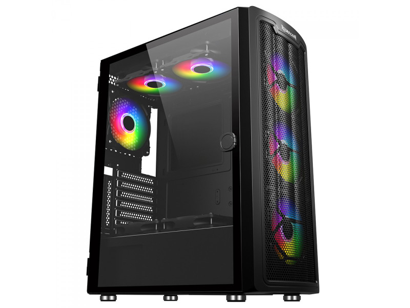 Gabinete Gamer Redragon Megatron, Mid Tower, Vidro Temperado, White, ATX, Sem Fonte, Sem Fans, GC-705W
