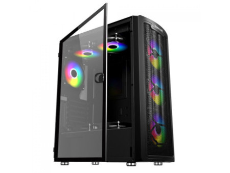 Gabinete Gamer Redragon Megatron, Mid Tower, Vidro Temperado, White, ATX, Sem Fonte, Sem Fans, GC-705W