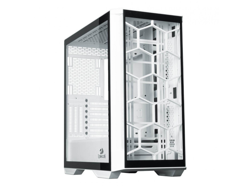 Gabinete Gamer Redragon, Wheel Jack, Mid Tower, Vidro Temperado, White, Sem Fonte, Sem Fan, GC-606W