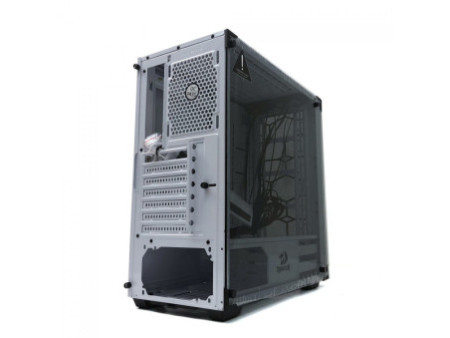Gabinete Gamer Redragon, Wheel Jack, Mid Tower, Vidro Temperado, Black, Sem Fonte, Sem Fan, GC-606BK