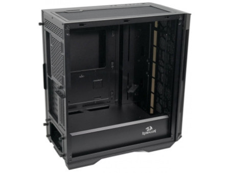 Gabinete Gamer Redragon Megatron, Mid Tower, Vidro Temperado, Black, ATX, Sem Fonte, Sem Fans, GC-705B