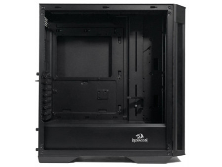 Gabinete Gamer Redragon Megatron, Mid Tower, Vidro Temperado, Black, ATX, Sem Fonte, Sem Fans, GC-705B