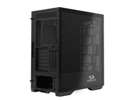 Gabinete Gamer Redragon Starscream, Mid Tower, Vidro Temperado, Black, Sem Fonte, Sem Fan, GC-610B