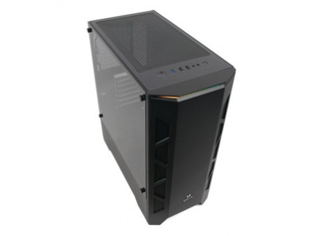 Gabinete Gamer Redragon Wheel Jack, Mid Tower, Vidro Temperado, Black, Sem fonte, Com 4 Fans RGB