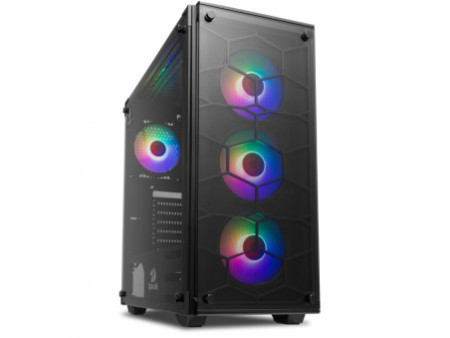 Gabinete Gamer Redragon Grapple, Mid Tower, Vidro Temperado, White, GC-607WH, Sem Fonte, Sem Fan