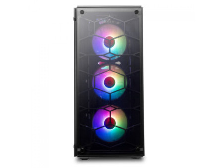 Gabinete Gamer Redragon Grapple, Mid Tower, Vidro Temperado, White, GC-607WH, Sem Fonte, Sem Fan